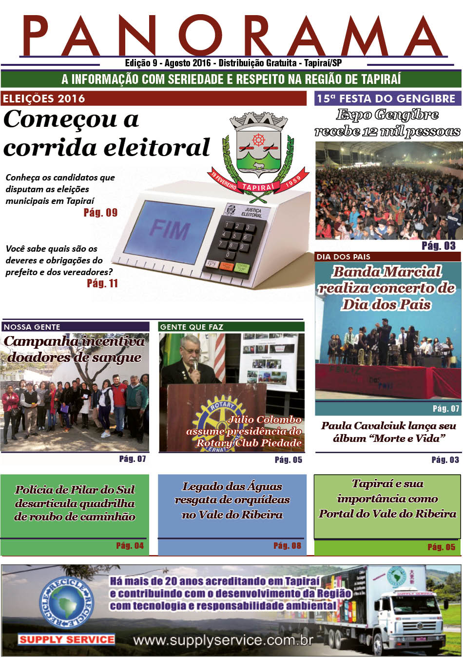 Jornal PANORAMA Ed. 09 - Agosto de 2016