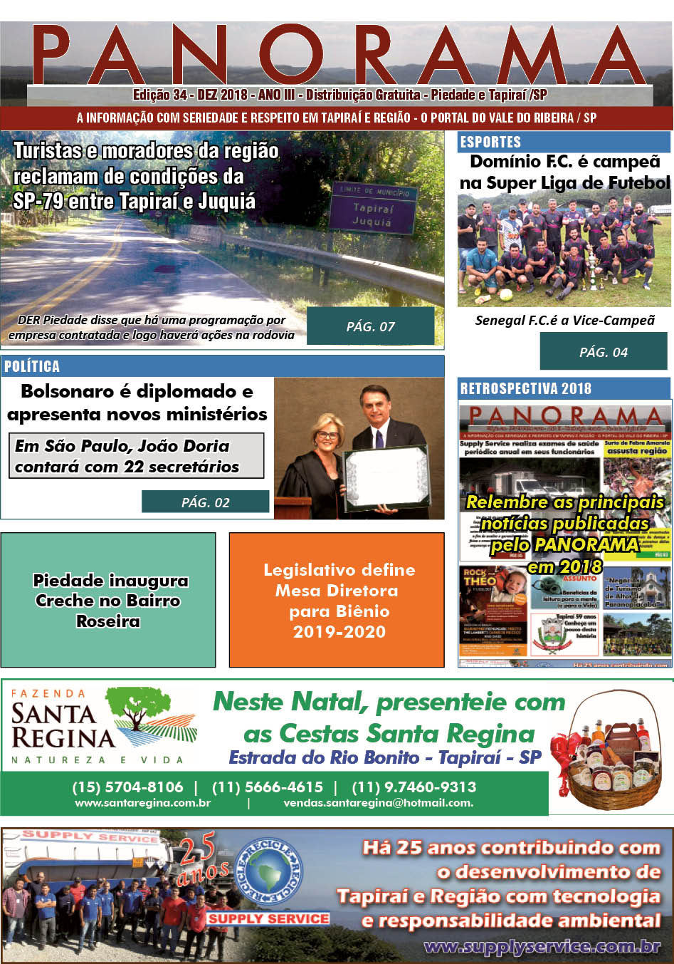 Jornal PANORAMA Ed. 34 - Dezembro de 2018