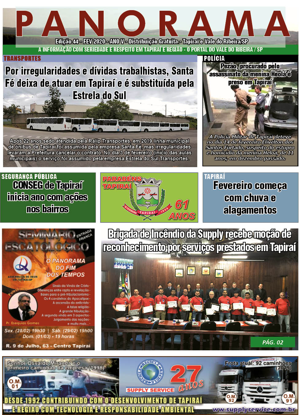 Jornal PANORAMA Ed. 44 - Fevereiro de 2020