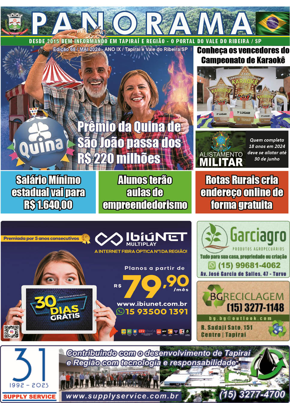 Jornal PANORAMA Ed. 68 - Maio de 2024