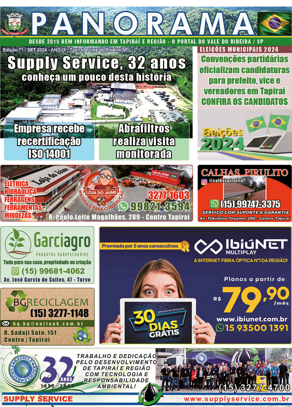 Jornal PANORAMA Ed. 71 - Setembro de 2024