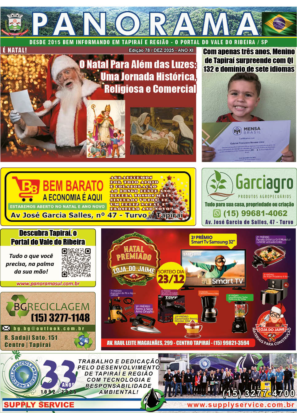 Jornal PANORAMA Ed. 78 - Dezembro de 2025