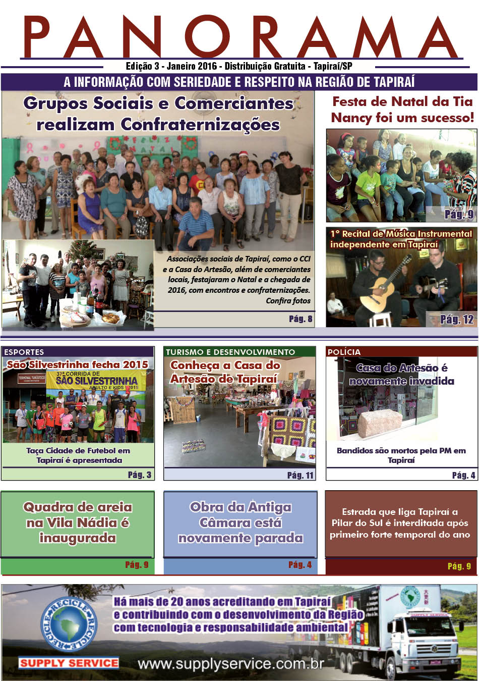 Jornal PANORAMA Ed. 03 - Janeiro de 2016