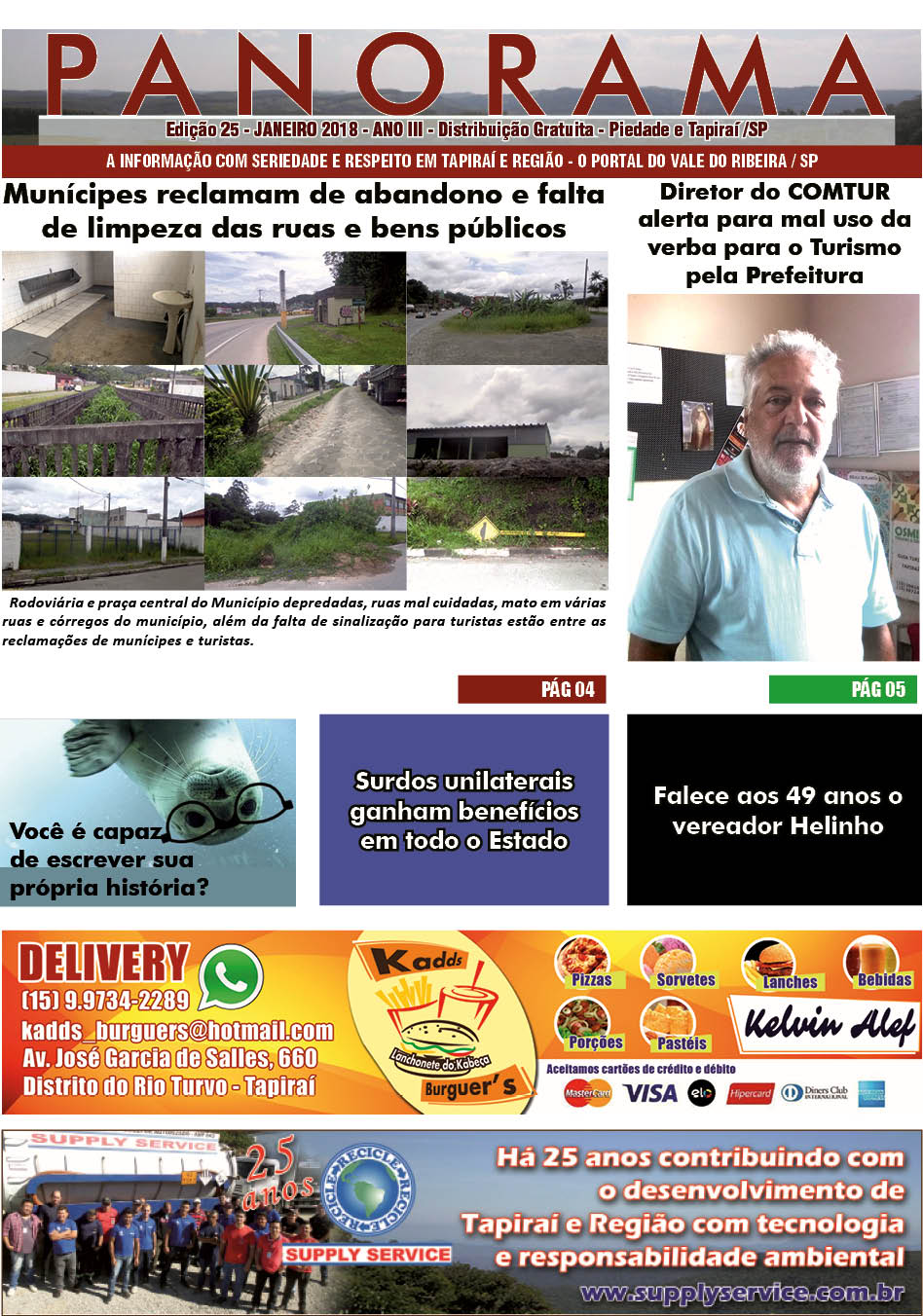 Jornal PANORAMA Ed. 25 - Janeiro de 2018