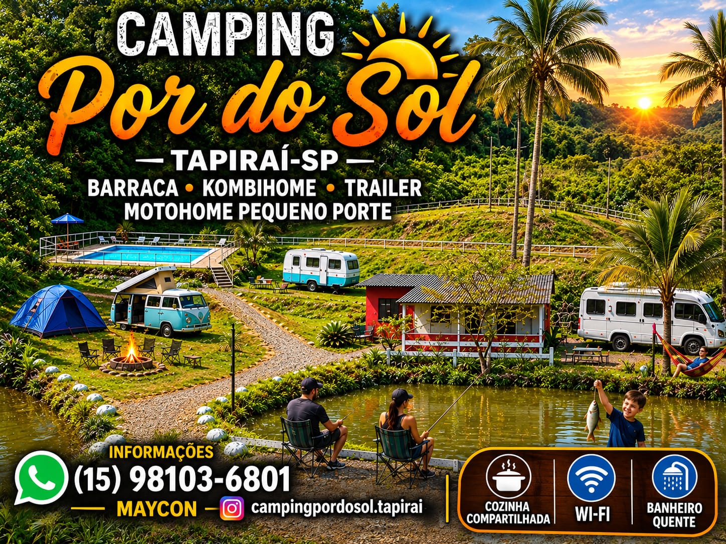 Camping Por do Sol - Hospedagem / Ecoturismo / Campismo e Caravanismo