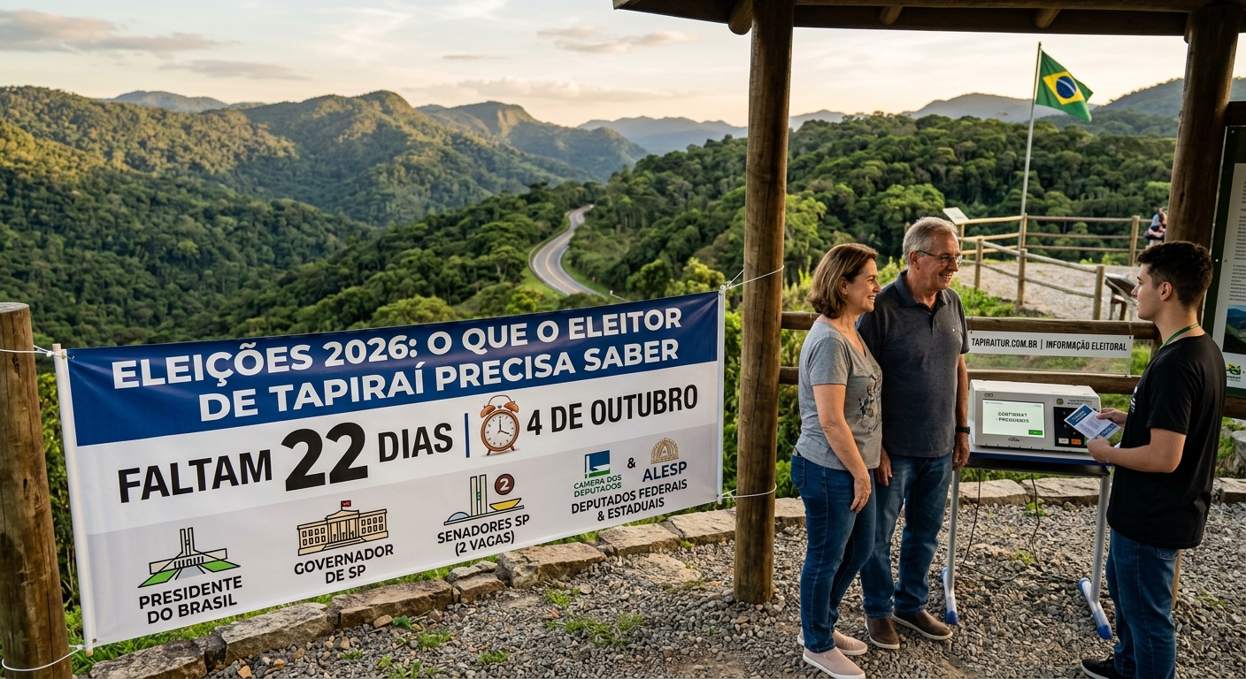 Eleições 2026: O que o eleitor de Tapiraí precisa saber a 22 dias da votação